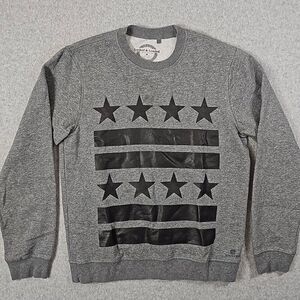 Locked & Loaded Stars Stripes Pullover sweater American patriotic Medium